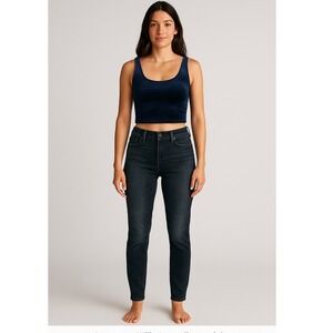 Imogene + Willie Lucy Slim Straight Jeans‎ Dark Wash Size 26R Denim Designer